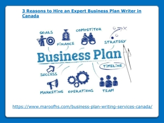 3 Reasons to Hire an Expert Business Plan Writer in Canada