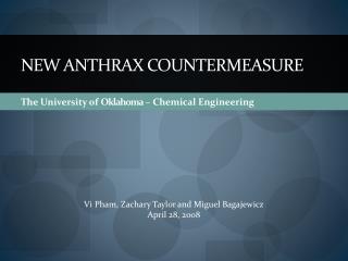 New Anthrax CounterMeasure