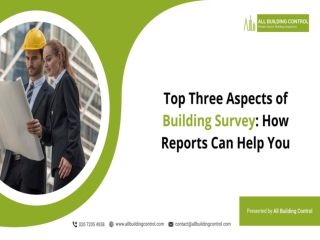 Top Three Aspects of Building Surveyors in Chelsea How Reports Can Help You