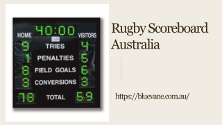 The Rugby Scoreboard Australia from Blue Vane