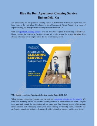 Apartment Cleaning Service