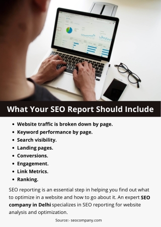 What Your SEO Report Should Include