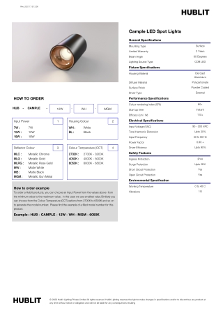 Shop Cample Surface Mounted Downlight Online at Best Price