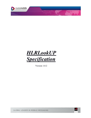 HLRLookupSpecification