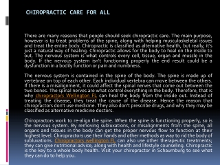Chiropractic Care For All