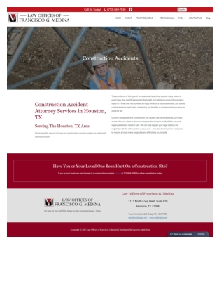 Lawyer for Construction Injury in Houston