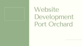 Website Development Port Orchard - PPT