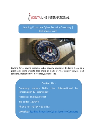Leading Proactive Cyber Security Company  Deltaline-it.com-converted