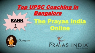 Top IAS Coaching in Bangalore
