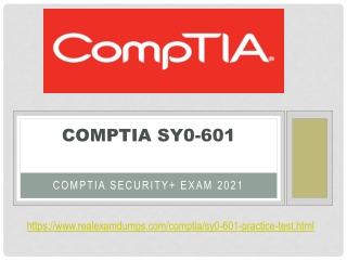 CompTIA SY0-601 Dumps PDF - Just One Day Study Required