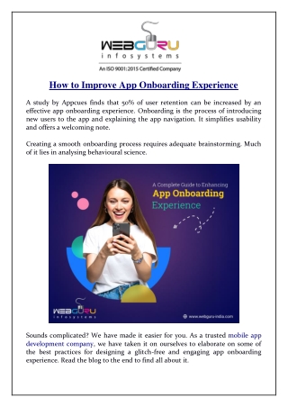 How to Improve App Onboarding Experience