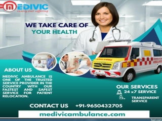 Medivic Ambulance Service in Janakpuri and Kapashera, Delhi with ICU Setup