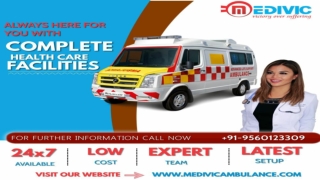 Ventilator Ambulance Service in Mangolpuri and Karolbagh by Medivic