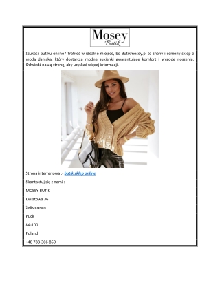 butik sklep online  Butikmosey.pl