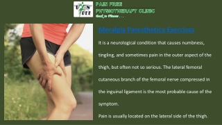 Meralgia Paresthetica – Pain Free