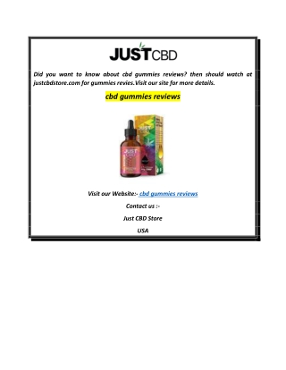 cbd gummies reviews