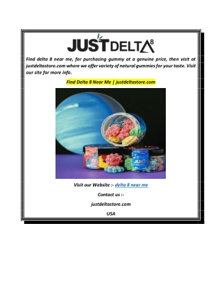 Find Delta 8 Near Me  justdeltastore.com