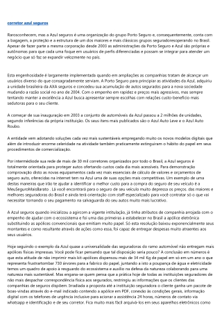 AZUL SEGUROS A ALTERNATIVA MAIS ECONÔMICA E SEGURA PARA SEU SEGURO AUTO.