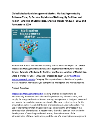 Global Medication Management Market Segments: By Software Type and Forecast to 2