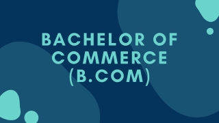 Bachelor of Commerce