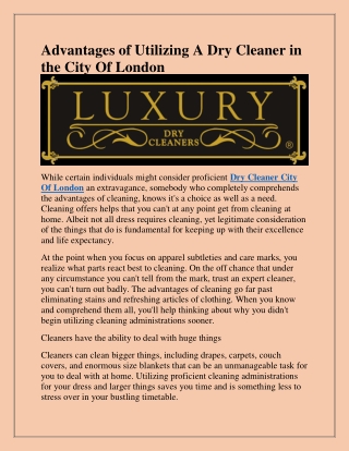 Find the best Shoe Cleaning in City Of London