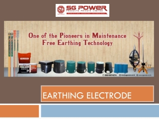 SG Earthing Electrode:  Earthing Electrode Manufacturer