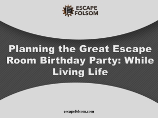Planning the Great Escape Room Birthday Party While Living Life