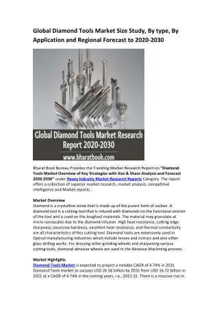 Global Diamond Tools Market Research Report 2020-2030