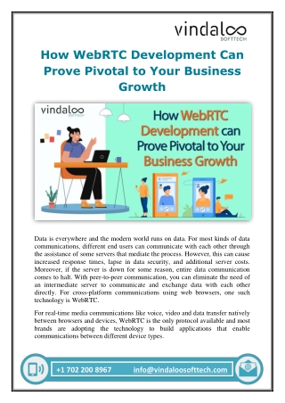 How WebRTC Development Can Prove Pivotal to Your Business Growth