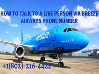 Breeze Airways phone number