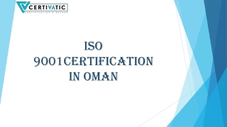 ISO 9001 Certification in Oman