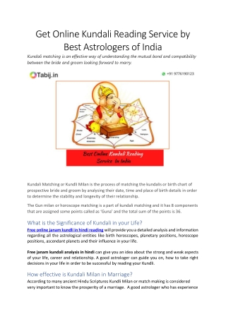 Online Kundali Reading Service by Best Astrologers Of India-converted