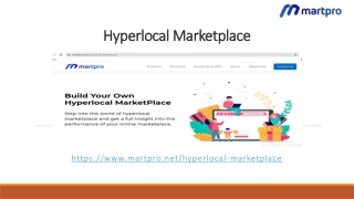 Hyperlocal Marketplace