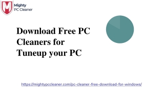 Download Free PC Cleaner for Tuneup Your PC