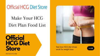 Make Your HCG Diet Plan Food List For Weight Loss