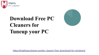 Download Free PC Cleaner for Tuneup Your PC