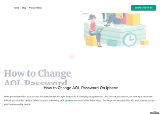 How to Change AOL Password On Iphone