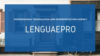 professional Trnaslation and Interpretation service - Lenguaepro - PDF