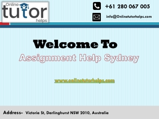 Sydney Assignment Help PPT
