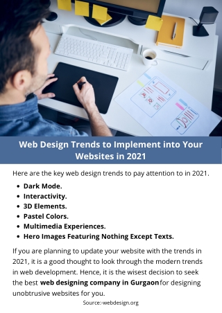 Web Design Trends to Implement into Your Websites in 2021