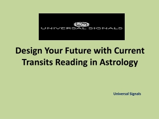Current Transits Reading in Astrology