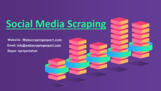 Social Media Scraping