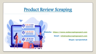 Product Review Scraping