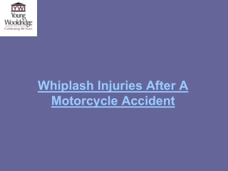 Whiplash Injuries After A Motorcycle Accident