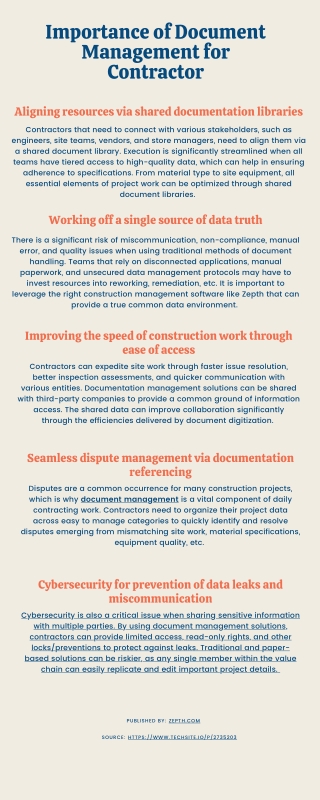 Importance of Document Management for Contractor