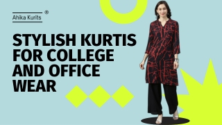 Stylish Kurtis For College and Office Wear