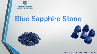 Blue Sapphire Stone In best price from Chordia Jewels.