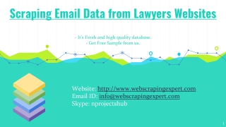 Scraping Email Data from Lawyers Websites