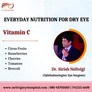 Vitamin C Nutrition for Dry eye | Best Eye Hospitals in Bellandur | Nelivigi Eye