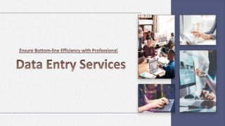 Ensure Bottomline Efficiency with Professional Data Entry Services